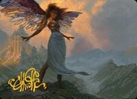 Glasswing Grace Art Card (Gold-Stamped Signature) - Art Series: Modern Horizons 3 - Magic: The Gathering card