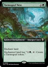Tarmogoyf Nest (Extended Art) (Ripple Foil) - Commander: Modern Horizons 3 - Magic: The Gathering card
