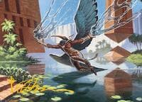 Nadu, Winged Wisdom Art Card (Gold-Stamped Signature) - Art Series: Modern Horizons 3 - Magic: The Gathering card