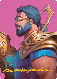 Satya, Aetherflux Genius Art Card (Gold-Stamped Signature) - Art Series: Modern Horizons 3 - Magic: The Gathering card