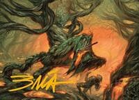 Stump Stomp Art Card (Gold-Stamped Signature) - Art Series: Modern Horizons 3 - Magic: The Gathering card