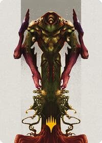 Kozilek, the Broken Reality Art Card (Gold-Stamped Planeswalker Symbol) - Art Series: Modern Horizons 3 - Magic: The Gathering card