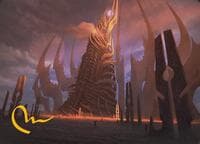 Phyrexian Tower Art Card (Gold-Stamped Signature) - Art Series: Modern Horizons 3 - Magic: The Gathering card