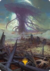 Swamp Art Card (Gold-Stamped Planeswalker Symbol) - Art Series: Modern Horizons 3 - Magic: The Gathering card