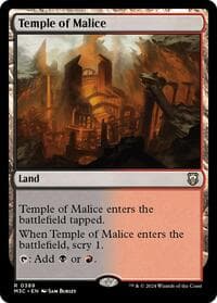 Temple of Malice (Ripple Foil) - Commander: Modern Horizons 3 - Magic: The Gathering card