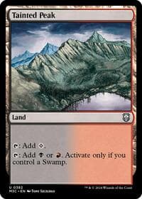 Tainted Peak (Ripple Foil) - Commander: Modern Horizons 3 - Magic: The Gathering card