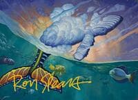 Dreamtide Whale Art Card (Gold-Stamped Signature) - Art Series: Modern Horizons 3 - Magic: The Gathering card