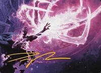 Flare of Malice Art Card (Gold-Stamped Signature) - Art Series: Modern Horizons 3 - Magic: The Gathering card