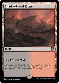 Shadowblood Ridge (Ripple Foil) - Commander: Modern Horizons 3 - Magic: The Gathering card