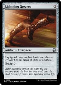 Lightning Greaves (Ripple Foil) - Commander: Modern Horizons 3 - Magic: The Gathering card