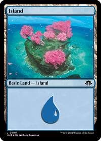 Island (0500) (Ripple Foil) - Modern Horizons 3 - Magic: The Gathering card