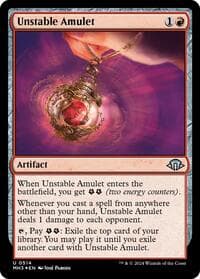 Unstable Amulet (Ripple Foil) - Modern Horizons 3 - Magic: The Gathering card