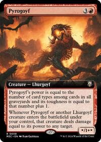 Pyrogoyf (Extended Art) - Commander: Modern Horizons 3 - Magic: The Gathering card