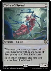 Twins of Discord (Ripple Foil) - Commander: Modern Horizons 3 - Magic: The Gathering card