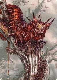 Grist, Voracious Larva Art Card - Art Series: Modern Horizons 3 - Magic: The Gathering card