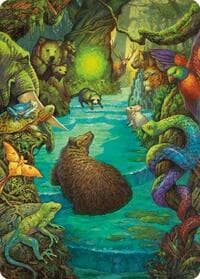 Primal Prayers Art Card - Art Series: Modern Horizons 3 - Magic: The Gathering card