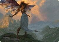 Glasswing Grace Art Card - Art Series: Modern Horizons 3 - Magic: The Gathering card