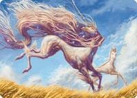 Nyxborn Unicorn Art Card - Art Series: Modern Horizons 3 - Magic: The Gathering card