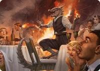 Party Thrasher Art Card - Art Series: Modern Horizons 3 - Magic: The Gathering card