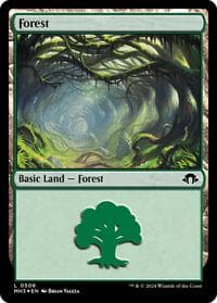 Forest (0506) (Ripple Foil) - Modern Horizons 3 - Magic: The Gathering card