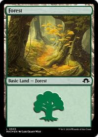 Forest (0505) (Ripple Foil) - Modern Horizons 3 - Magic: The Gathering card