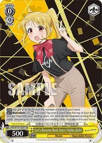 Let's Become Rock Stars! Nijika Ijichi - BOCCHI THE ROCK! - Weiss Schwarz card