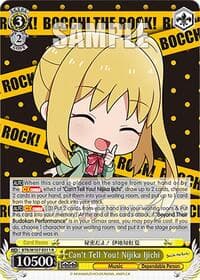 Can't Tell You! Nijika Ijichi - BOCCHI THE ROCK! - Weiss Schwarz card