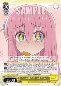 Growth? Hitori Gotoh - BOCCHI THE ROCK! - Weiss Schwarz card