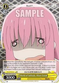 World of Solitude, Hitori Gotoh - BOCCHI THE ROCK! - Weiss Schwarz card