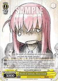 World of Solitude, Hitori Gotoh (SR) - BOCCHI THE ROCK! - Weiss Schwarz card