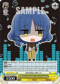 Blunt Attitude, Ryo Yamada - BOCCHI THE ROCK! - Weiss Schwarz card