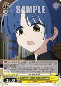 Astonished, Ryo Yamada (SR) - BOCCHI THE ROCK! - Weiss Schwarz card