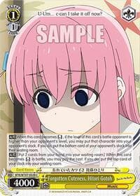 Forgotten Cuteness, Hitori Gotoh - BOCCHI THE ROCK! - Weiss Schwarz card