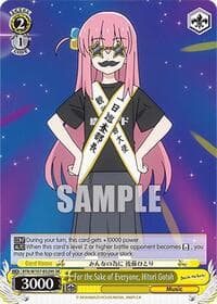 For the Sake of Everyone, Hitori Gotoh (SR) - BOCCHI THE ROCK! - Weiss Schwarz card
