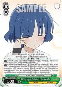 Wellspring of Confidence, Ryo Yamada - BOCCHI THE ROCK! - Weiss Schwarz card