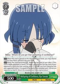 Wellspring of Confidence, Ryo Yamada (SR) - BOCCHI THE ROCK! - Weiss Schwarz card