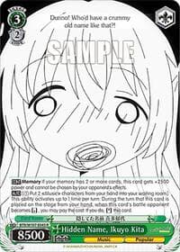 Hidden Name, Ikuyo Kita - BOCCHI THE ROCK! - Weiss Schwarz card