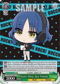 Easier Alone, Ryo Yamada - BOCCHI THE ROCK! - Weiss Schwarz card
