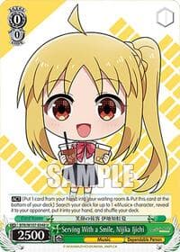 Serving With a Smile, Nijika Ijichi - BOCCHI THE ROCK! - Weiss Schwarz card