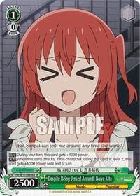 Despite Being Jerked Around, Ikuyo Kita (SR) - BOCCHI THE ROCK! - Weiss Schwarz card