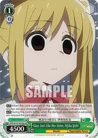 Gaze Just Like Her Sister, Nijika Ijichi (SR) - BOCCHI THE ROCK! - Weiss Schwarz card