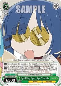 Sparkling Eyes, Ryo Yamada - BOCCHI THE ROCK! - Weiss Schwarz card
