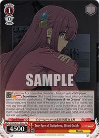 True Face of Guitarhero, Hitori Gotoh - BOCCHI THE ROCK! - Weiss Schwarz card