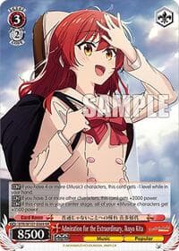 Admiration for the Extraordinary, Ikuyo Kita - BOCCHI THE ROCK! - Weiss Schwarz card