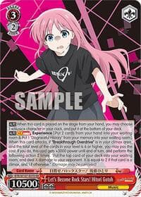 Let's Become Rock Stars! Hitori Gotoh - BOCCHI THE ROCK! - Weiss Schwarz card