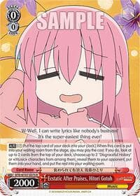 Ecstatic After Praises, Hitori Gotoh - BOCCHI THE ROCK! - Weiss Schwarz card