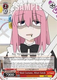 Maid Costume, Hitori Gotoh - BOCCHI THE ROCK! - Weiss Schwarz card