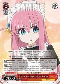 Maid Costume, Hitori Gotoh (SR) - BOCCHI THE ROCK! - Weiss Schwarz card