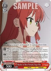 Resolve to Move Forward, Ikuyo Kita - BOCCHI THE ROCK! - Weiss Schwarz card