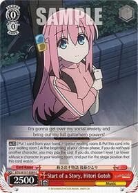 Start of a Story, Hitori Gotoh - BOCCHI THE ROCK! - Weiss Schwarz card